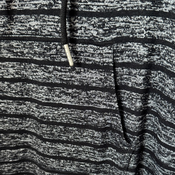 Calvin Klein Charcoal & Black Striped Hooded Pullover - Picture 3 of 9